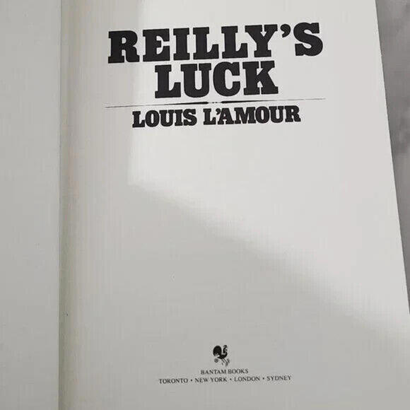 3/$25 Reilly's Luck Louis L'Amour Leatherette Book Gold Edge Western Novel - Picture 7 of 8